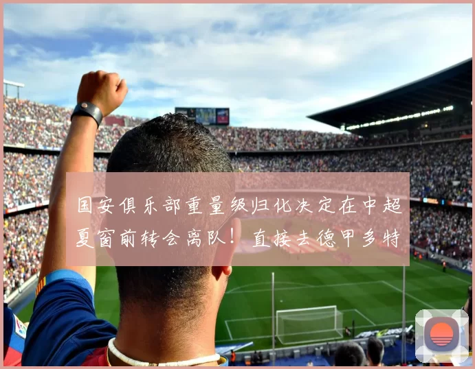 国安俱乐部重量级归化决定在中超夏窗前转会离队！直接去德甲多特，值得期待_国安队_塞尔吉尼奥_球迷