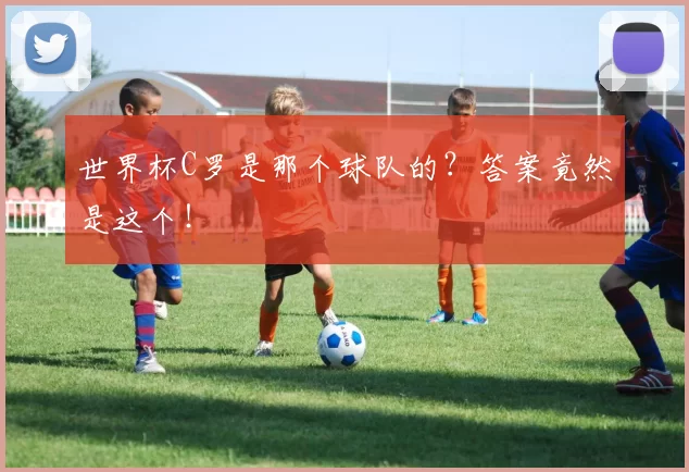 世界杯C罗是那个球队的？答案竟然是这个！